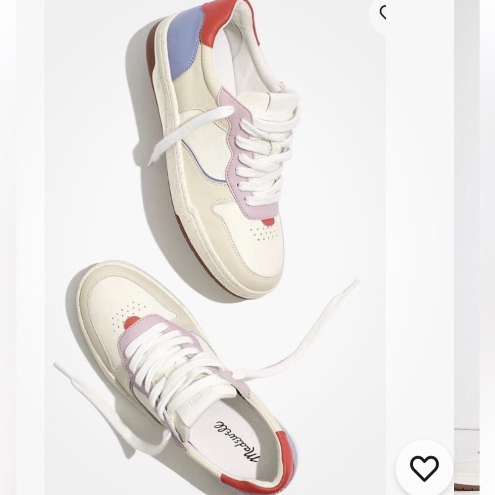 Madewell Court Sneakers in Colorblock Leather and Suede EB9002 MC141 Sz 7.5
